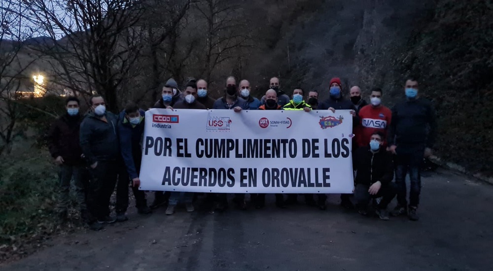 Éxito total de la huelga en OROVALLE