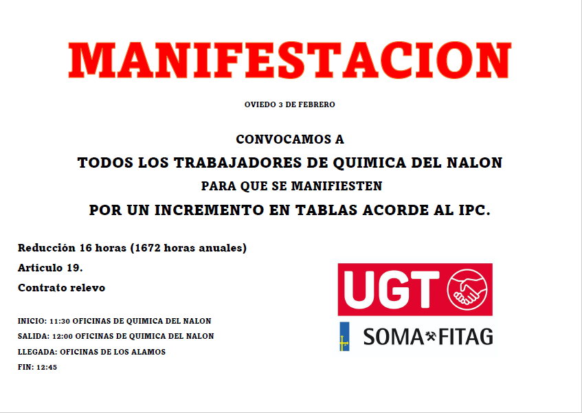 Cartel Manifestación